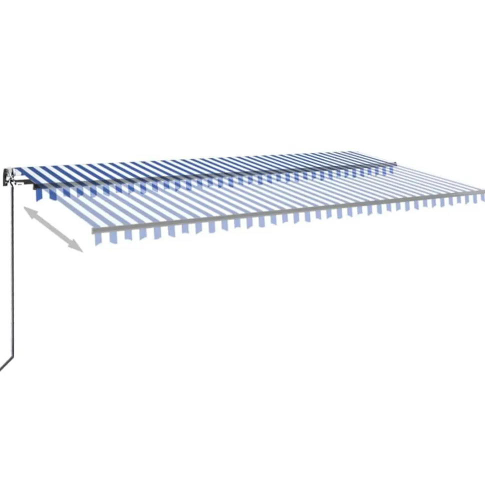 Automaattisesti sisäänkelattava markiisi 350x250 cm kerma