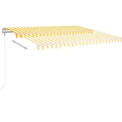 Automaattisesti sisäänkelattava markiisi 300x250cm sinivalk.