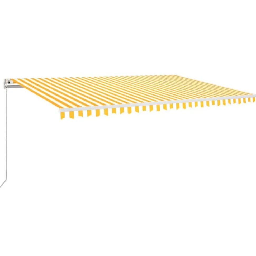 Automaattisesti sisäänkelattava markiisi 300x250cm sinivalk.