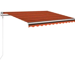Automaattisesti sisäänkelattava markiisi 300x250cm sinivalk.