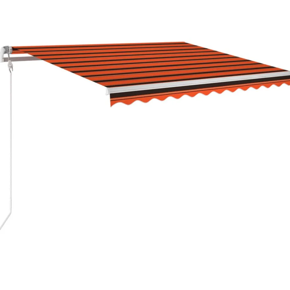 Automaattisesti sisäänkelattava markiisi 300x250cm sinivalk.