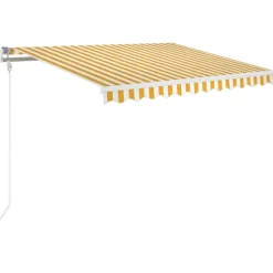 Automaattisesti sisäänkelattava markiisi 300x250cm sinivalk.