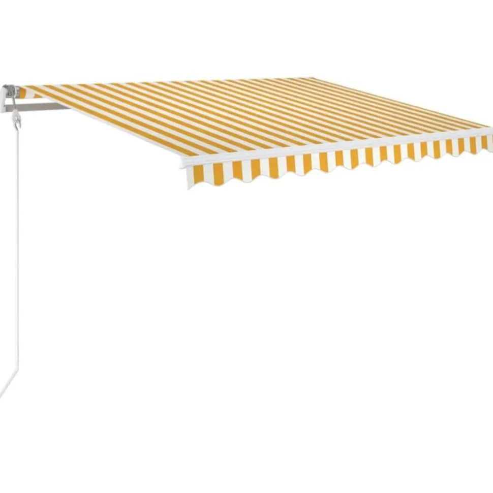 Automaattisesti sisäänkelattava markiisi 300x250cm sinivalk.