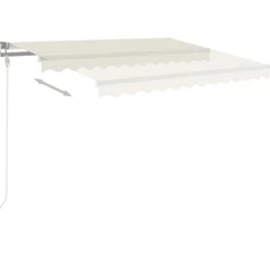 Automaattisesti sisäänkelattava markiisi 300x250cm sinivalk.