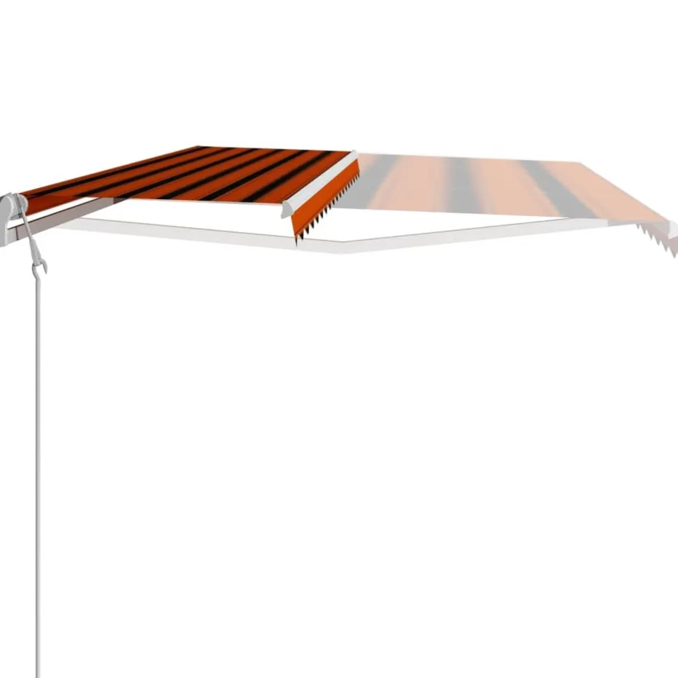 Automaattisesti sisäänkelattava markiisi 300x250cm sinivalk.