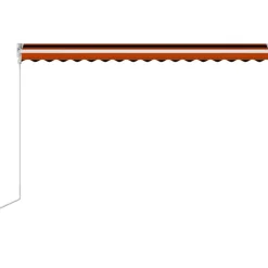 Automaattisesti sisäänkelattava markiisi 300x250cm sinivalk.