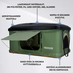 Auton kattoteltta Trekker Hut M, eri värejä