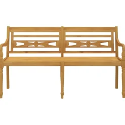 Batavia-penkki 150 cm, tiikkiä