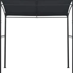 Bbq-huvimaja 215x150x220 cm antrasiitti teräs