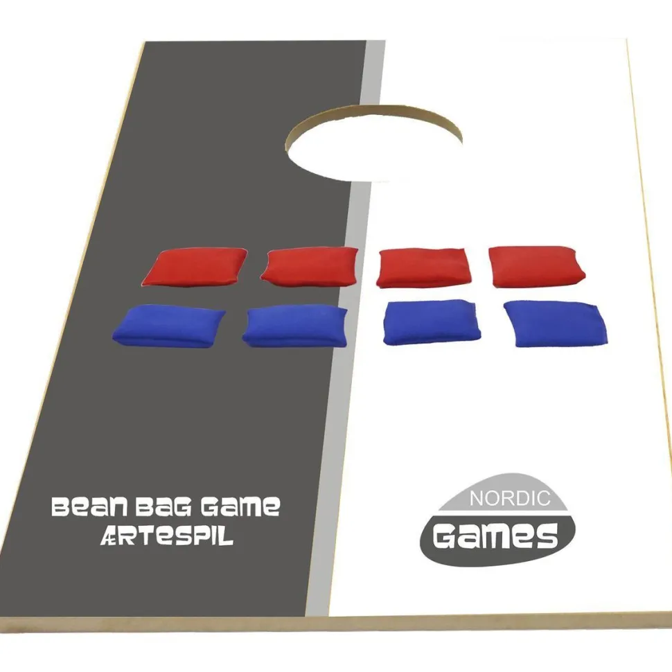Bean bag- peli Nordic Games, 2 pelilautaa ja 8 hernepussia