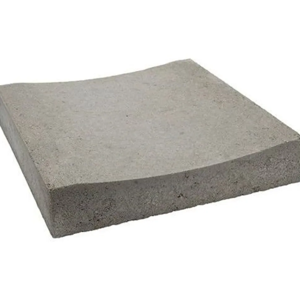 Betonikourulaatta Rudus 418x420x80 mm sileä harmaa