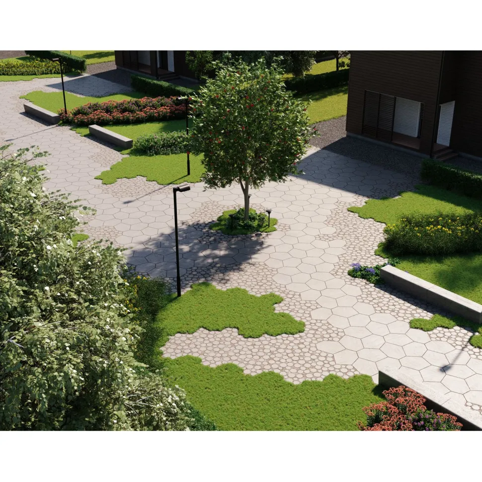 Betonilaatta Rudus Gaala 45, 560x430x45mm, harmaa