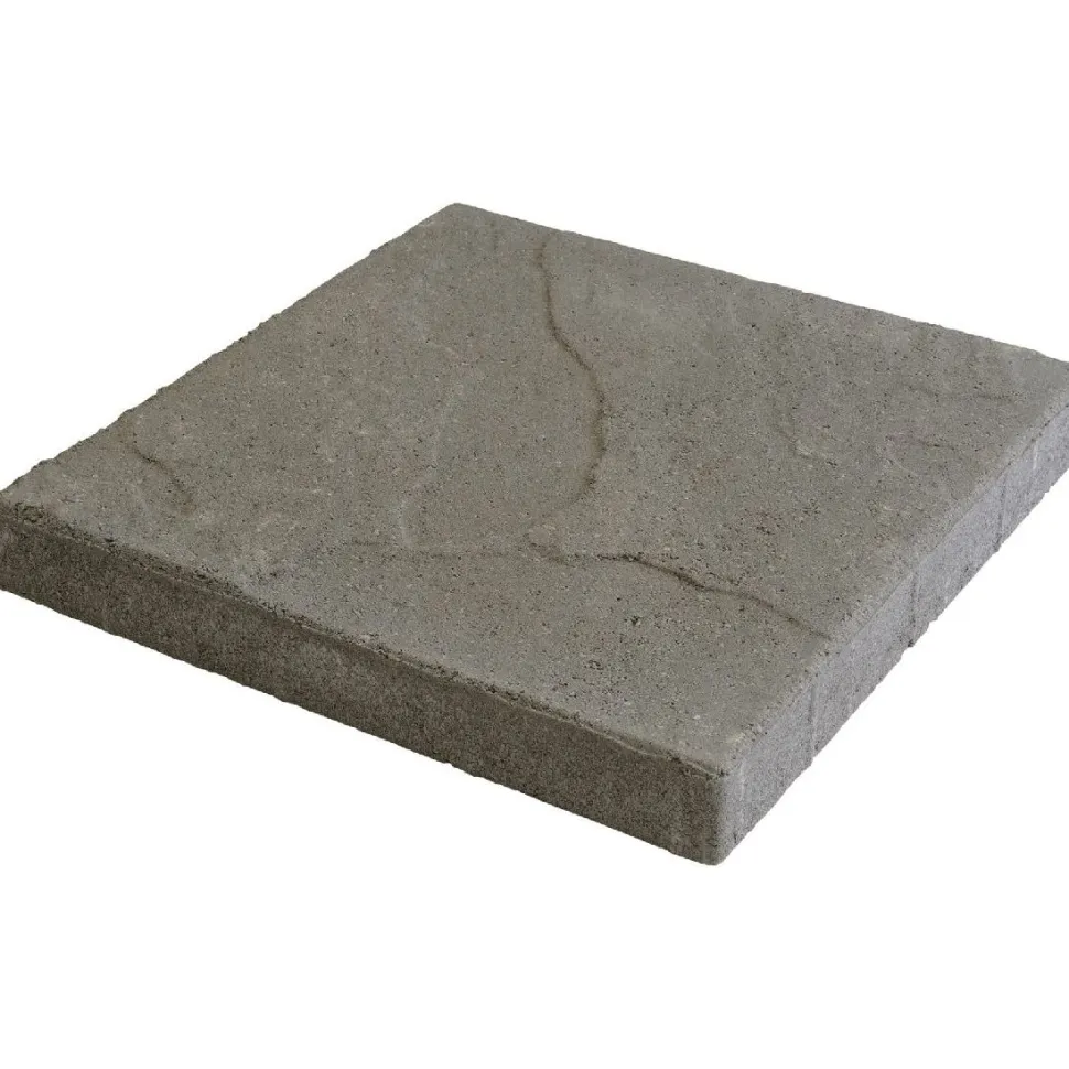 Betonilaatta Rudus 398x398x50mm, harmaa, profiloitu