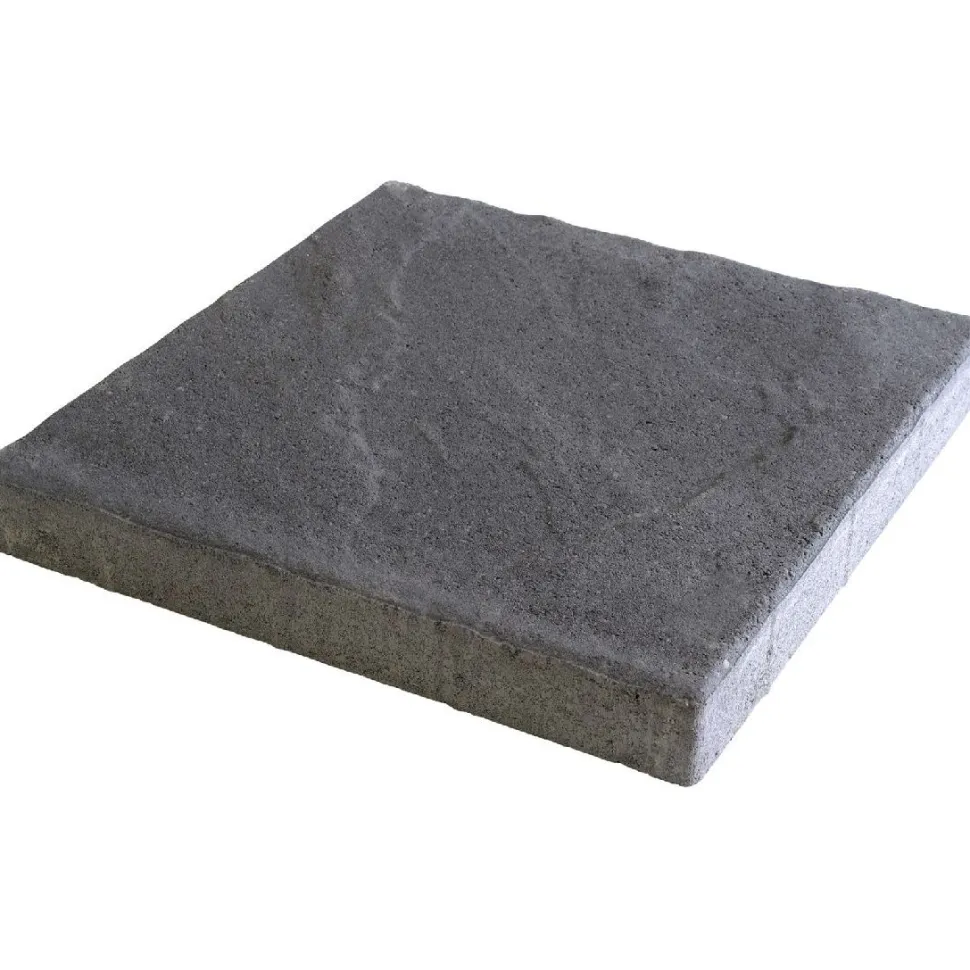 Betonilaatta Rudus 398x398x50mm, musta, profiloitu