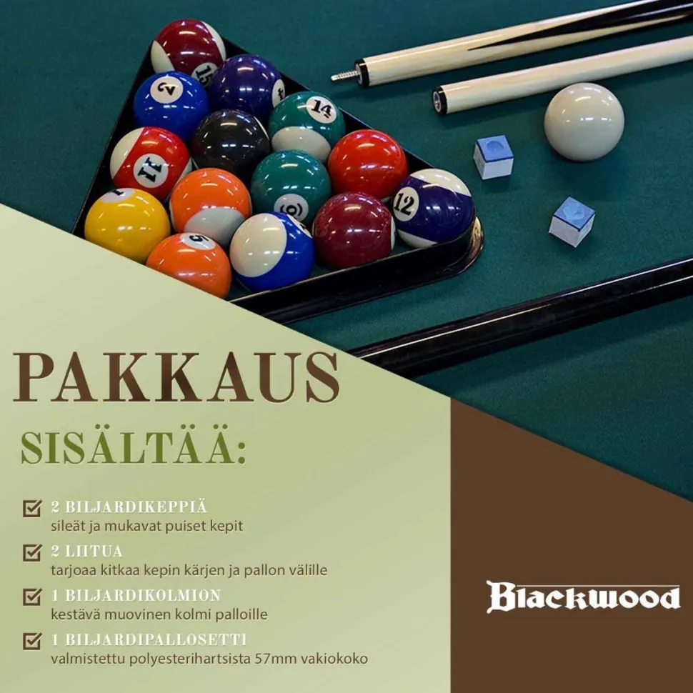 Biljardipöytä Blackwood Official 8' eri värejä