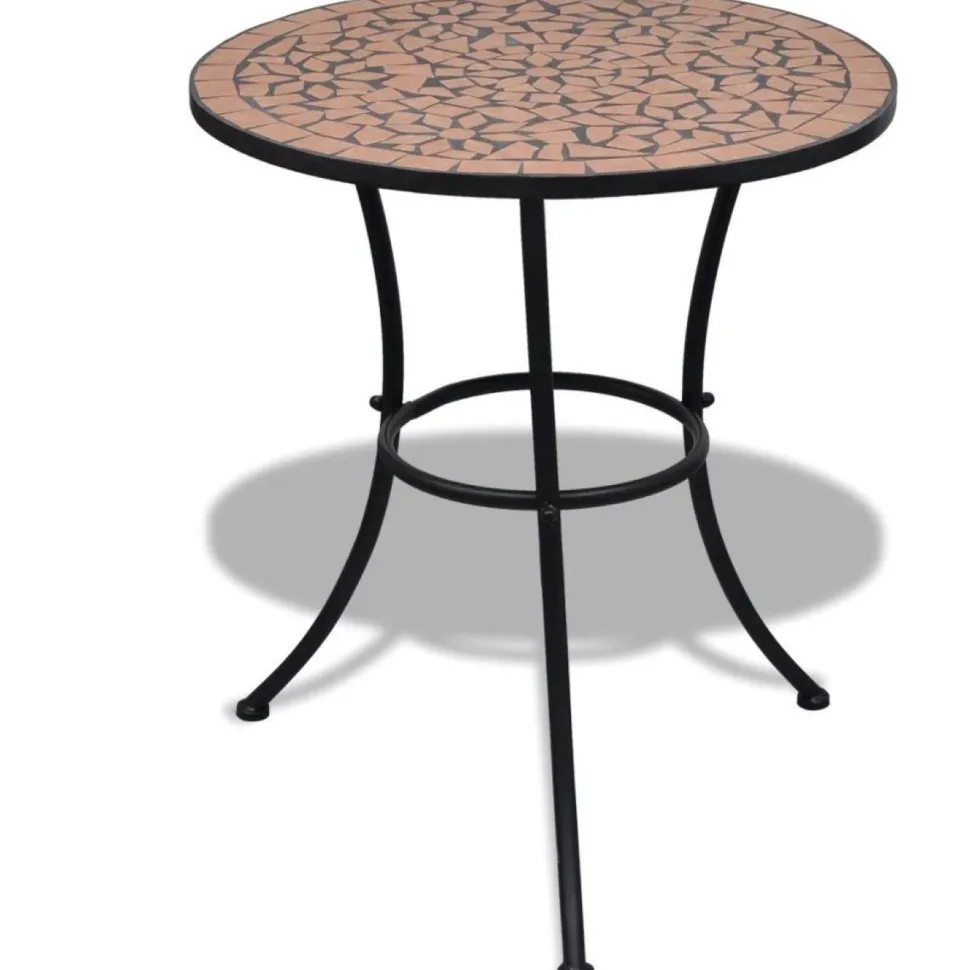 Bistropöytä 60 cm terrakotta mosaiikki