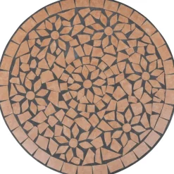 Bistropöytä 60 cm terrakotta mosaiikki