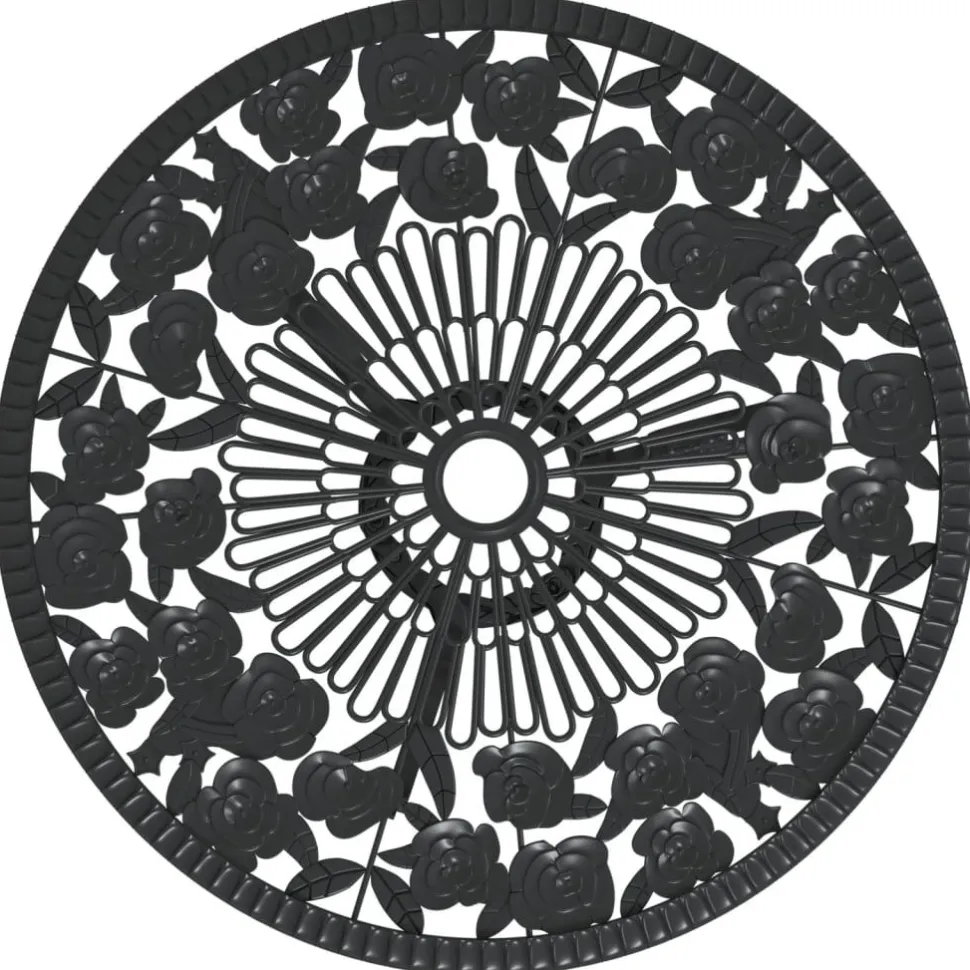 Bistrosarja 3-osainen valualumiini musta (17739)