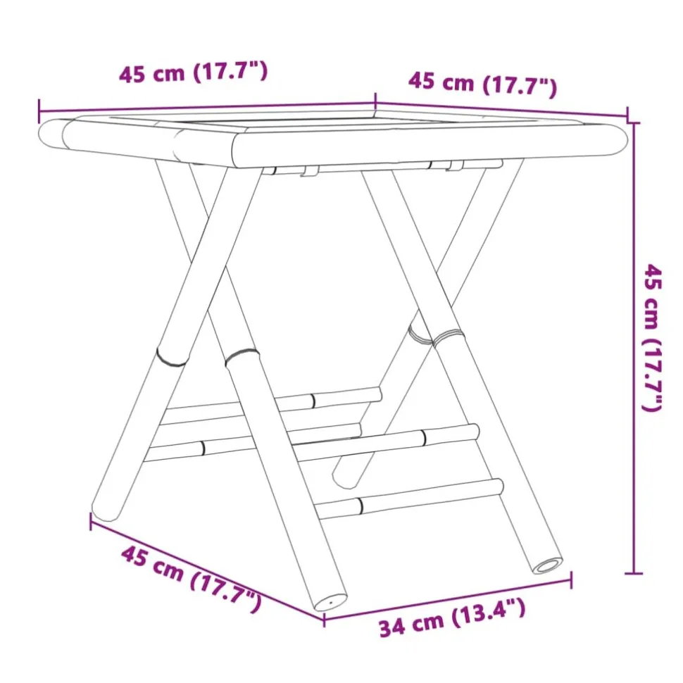 Bistrosarja 3-osainen bambu (78524)