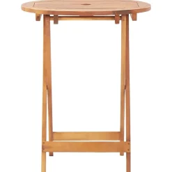 Bistrosarja 3-osainen musta polyrottinki ja täysi akasiapuu (81742)