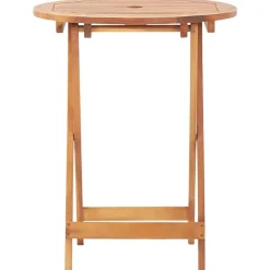 Bistrosarja 3-osainen musta polyrottinki ja täysi akasiapuu (81742)