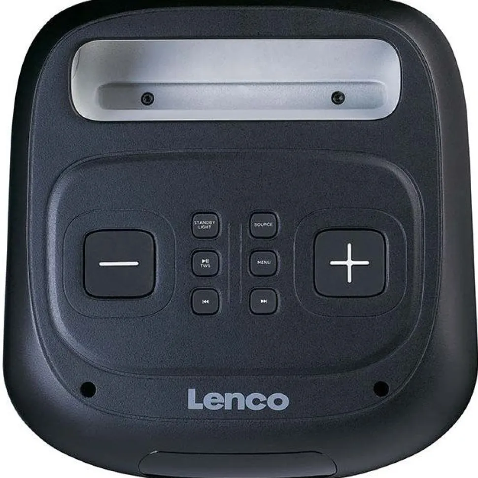 Bluetooth-kaiutin Lenco, IPx4, 100W, langattomalla mikrofonilla