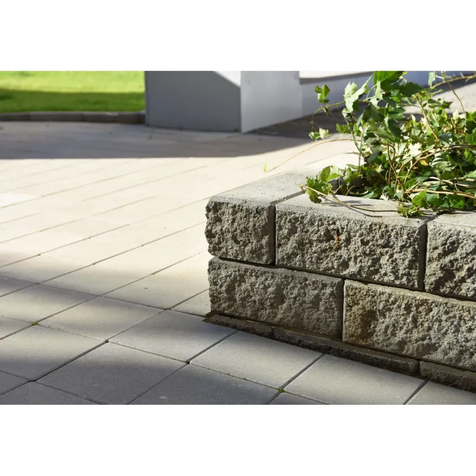 Citymuurikivi Lakka lohko/sileä 360x180x150 mm harmaa