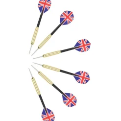 Darts-taulu ja 6 tikkaa, sisal