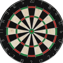 Darts-taulu reunuksella ja 6 tikkaa, sisal
