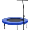 Fitness trampoliini kahvalla ja turvatyynyllä 102 cm