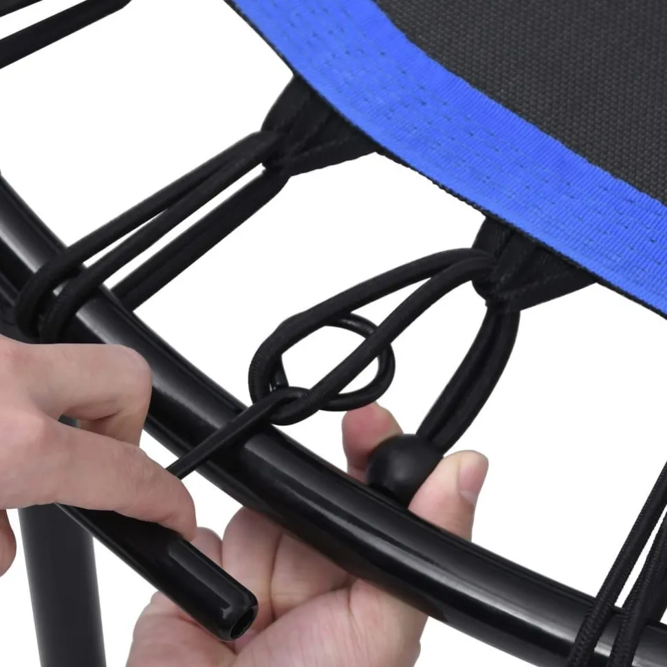 Fitness trampoliini kahvalla ja turvatyynyllä 102 cm