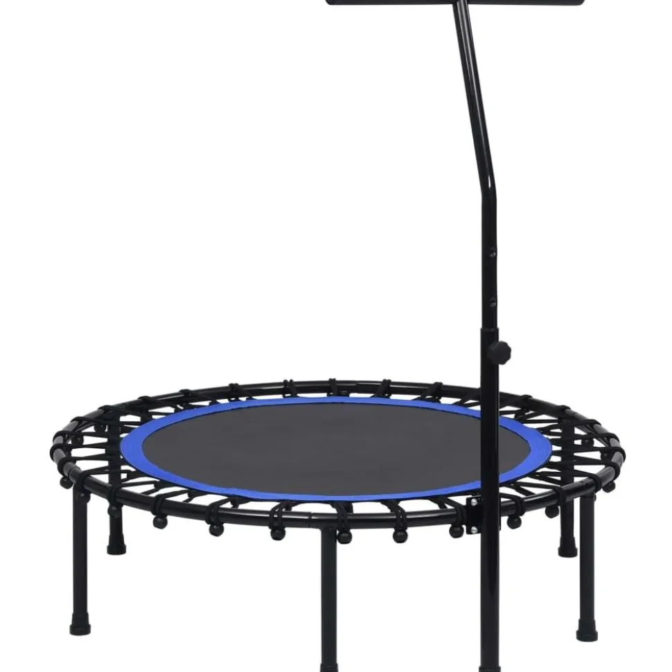 Fitness trampoliini kahvalla ja turvatyynyllä 102 cm