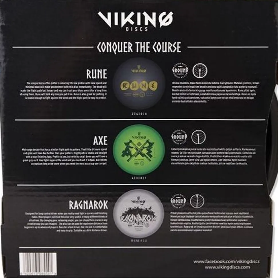 Frisbeegolf kiekkosetti Viking Discs