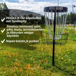 Frisbeegolfkori Viking Discs Royal Basket Black Edition
