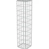 Gabion-kivikori kansilla galvanoitu teräs 20x20x100cm