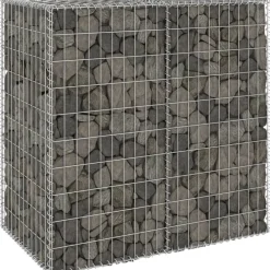 Gabion-kivikori kansilla galvanoitu teräs 100x60x100 cm