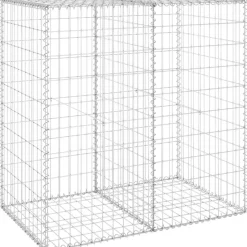 Gabion-kivikori kansilla galvanoitu teräs 100x60x100 cm