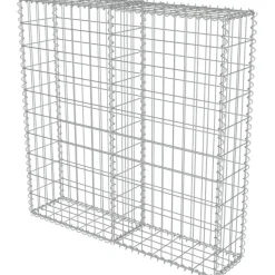 Gabion-kivikori kansilla galvanoitu teräs 100x20x100cm