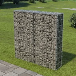 Gabion-kivikori kansilla galvanoitu teräs 100x20x100cm