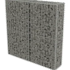Gabion-kivikori kansilla galvanoitu teräs 100x20x100cm