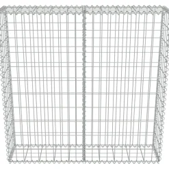 Gabion-kivikori kansilla galvanoitu teräs 100x20x100cm
