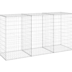 Gabion-kivikori kansilla galvanoitu teräs 200x60x100 cm