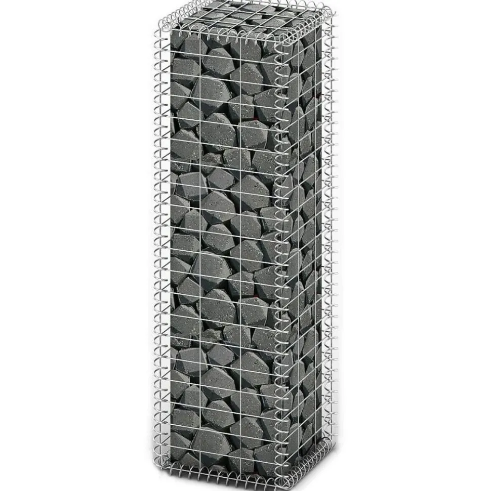 Gabion/kivikori kansilla galvanoitu vaijeri 100x30x30cm