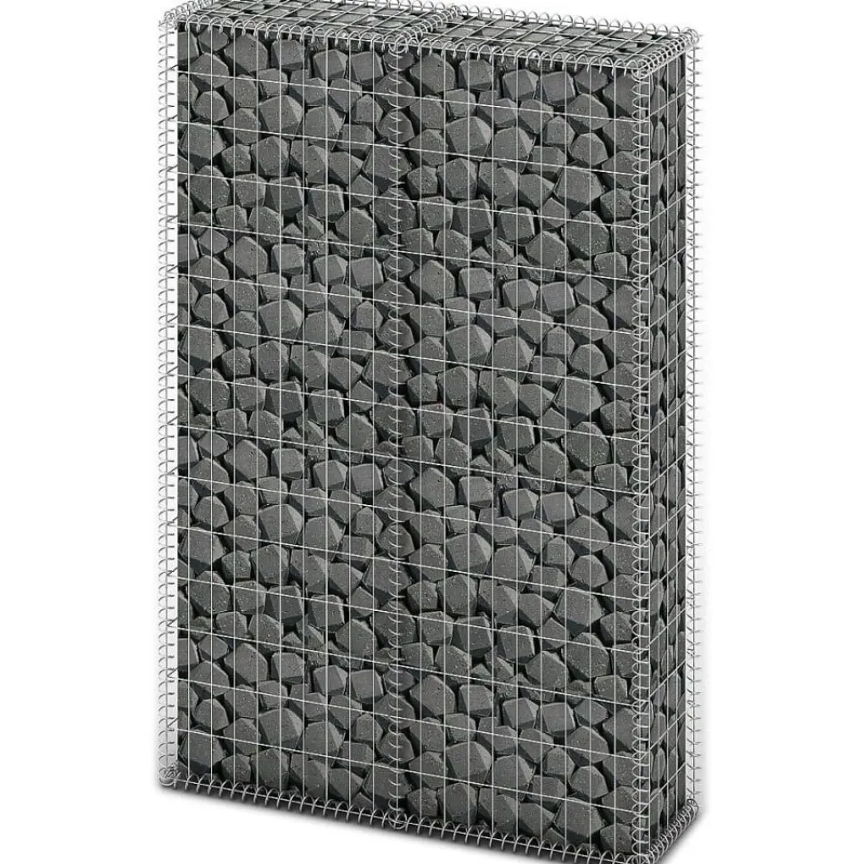 Gabion/kivikori kansilla galvanoitu vaijeri 150x100x30cm