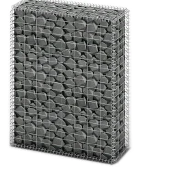 Gabion/kivikori kansilla galvanoitu vaijeri 100x80x30cm