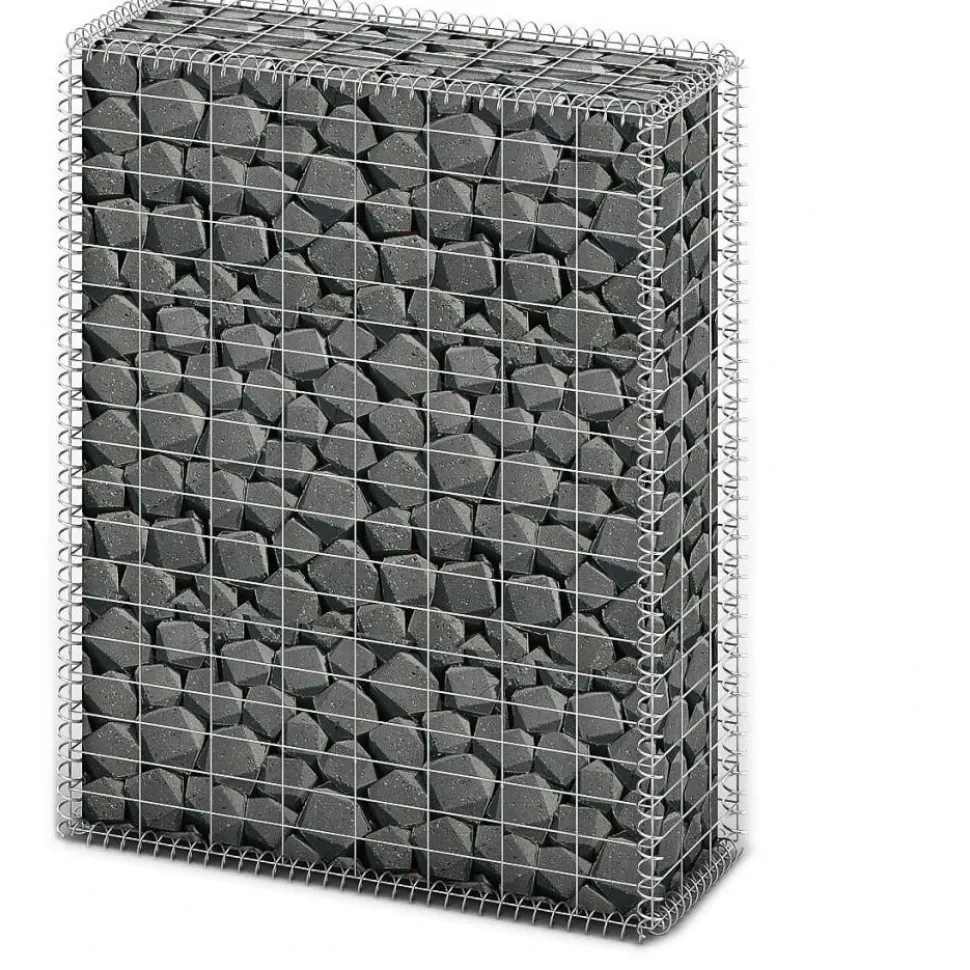 Gabion/kivikori kansilla galvanoitu vaijeri 100x80x30cm
