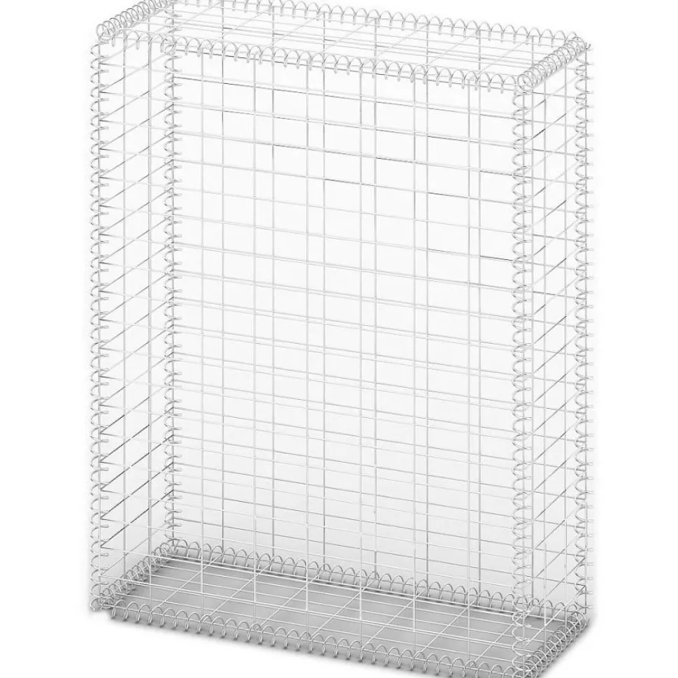 Gabion/kivikori kansilla galvanoitu vaijeri 100x80x30cm