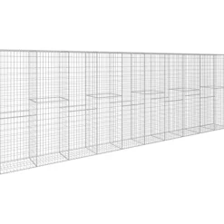 Gabionseinä kannella galvanoitu teräs 600x50x200cm