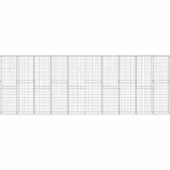 Gabionseinä kansilla galvanoitu teräs 600x30x200cm