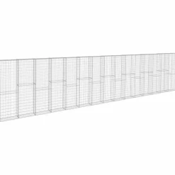Gabionseinä kansilla galvanoitu teräs 900x50x200cm